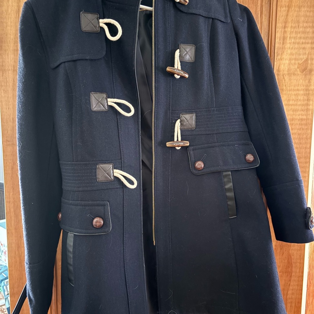Nautica Navy Jacket with Cream Contrast Trim